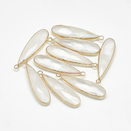 Natural Quartz Crystal Pendants G-Q494-56A-1