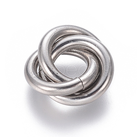 Tarnish Resistant 304 Stainless Steel Linking Rings STAS-L239-01E-P-1