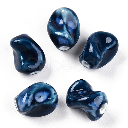 Handmade Porcelain Beads PORC-N008-06C-1