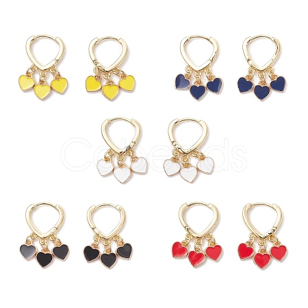 Brass Hoop Earrings EJEW-JE06674-1