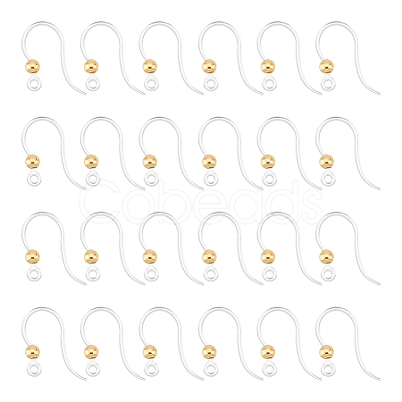 80Pcs Eco-Friendly Plastic Earring Hooks STAS-UN0054-49-1