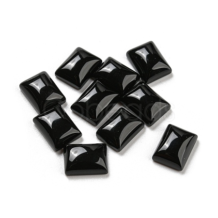 Natural Black Onyx Cabochons G-P513-05A-01-1