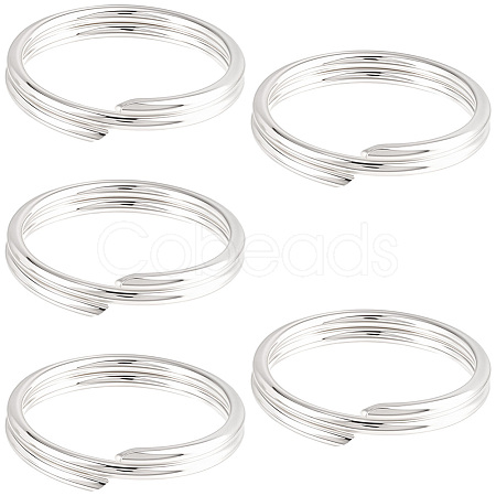 5Pcs 925 Sterling Silver Split Jump Rings STER-BBC0009-45D-1
