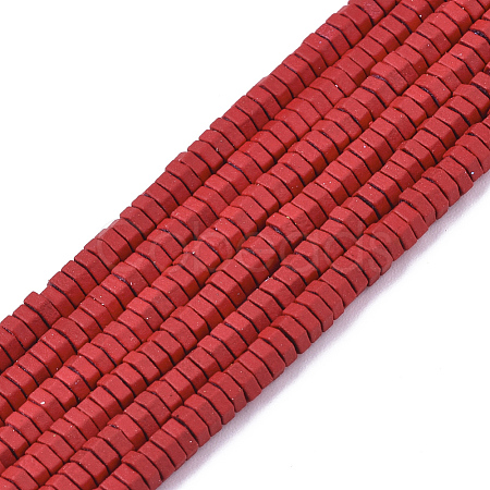 Spray Painted Non-magnetic Synthetic Hematite Beads Strands G-R468-02B-07-1