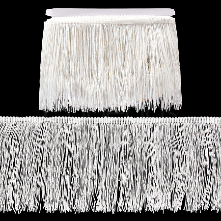 10 Yards Polyester Tassel Lace Ribbons OCOR-WH0045-23B-01-1