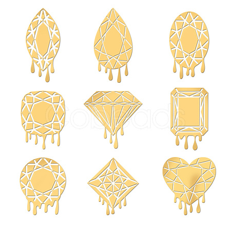 Nickel Decoration Stickers DIY-WH0450-092-1