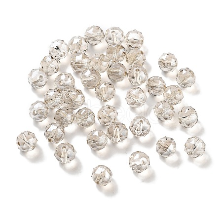 Electroplate Round Glass Beads  EGLA-A043-01-PL01-1