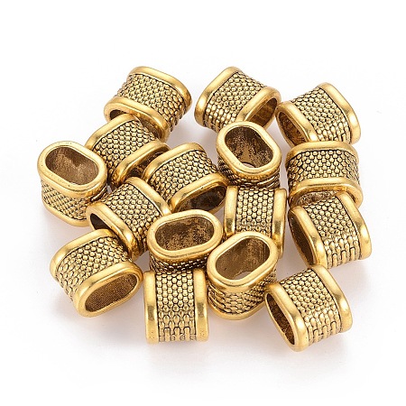 Tibetan Style Slide Charms LS-TIBEB-4804-AG-LF-1