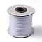 Korean Waxed Polyester Cord, White, 1mm, about 85yards/roll