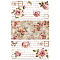 3 Sheets 3 Styles Flower PVC Waterproof Decorative Stickers, Self Adhesive Floral Decals for Furniture Decoration, Flower, 300x150mm, 1 sheet/style