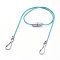 Polyester & Spandex Cord Ropes Eyeglasses Chains, Neck Strap for Eyeglasses, with Plastic Breakaway Clasps, Iron Coil Cord Ends and Keychain Clasp, Deep Sky Blue, 21.34 inch(54.2cm)