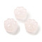 Natural Rose Quartz Beads, Paw Print, 15~15.5x15x9mm, Hole: 1.5mm