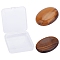 SUNNYCLUE Natural Tiger Eye Massager, Worry Stone for Anxiety Therapy, Oval, 40x30x9mm, 2pcs/box