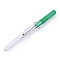 Plastic Handle Iron Seam Rippers, Platinum Metal Color, Green, 89x10mm