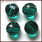 K9 Glass, Imitation Austrian Crystal Beads, Grade AAA, Faceted, Round, Dark Cyan, 6mm, Hole: 0.7~0.9mm