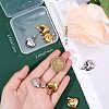 10Pcs 2 Colors 304 Stainless Steel Pendants STAS-CN0001-25-3