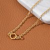 304 Stainless Steel Chemical Symbol Pendant Necklaces NJEW-Z073-03G-01-3