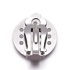 Tarnish Resistant Stainless Steel Clip-on Earring Findings X-STAS-L207-18P-2