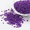 12/0 1.5~2mm Baking Paint Glass Seed Beads Loose Spacer Beads X-SEED-S001-K13-1