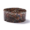 Resin with Natural Mixed Stone Chip Stones Ashtray DJEW-F015-01B-2