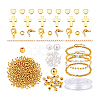 DIY Brass Beads Bracelet/Necklaces Making Kits DIY-PH0030-80-6