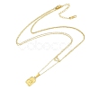 Ion Plating(IP) 304 Stainless Steel Double Layer Heart & Butterfly Pendant Necklaces for Women NJEW-K276-10G-2