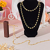 Handmade Glass Butterfly & Enamel Daisy Flower Link Chains CHC-TA0001-11-6
