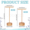 6 Sets 2 Styles Alloy T Bar Single Dangle Earring Display Stands EDIS-DR0001-12-2