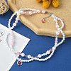 Alloy Heart Pendant Necklace NJEW-FZ00004-11-1