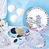 12Pcs 3 Styles  Flat Round Acrylic Self-Adhesive Mirror Wall Stickers AJEW-NB0007-07B-4