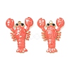 304 Stainless Steel Enamel Pendants STAS-Q119-15G-1