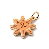 Printed Brass Pendants KK-H253-01A-G-2