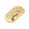 201 Stainless Steel Pendants STAS-R002-02G-05-2