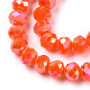 Electroplate Glass Beads Strands EGLA-A034-P1mm-B23-3