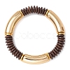 CCB Plastic Beaded Stretch Bracelets for Women BJEW-JB12151-04-2