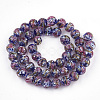 Handmade Gold Sand Lampwork Beads LAMP-T006-10B-2