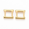 Eco-Friendly Brass Watch Band Clasps KK-M225-32G-1