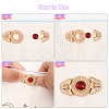 12 Sets 12 Styles Butterfly Flower Bird Alloy Snap Lock Clasps FIND-CA0007-22-4