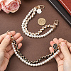2Pcs 2 Colors Alloy Flower Phone Hand Strap Chains AJEW-SC0004-10E-4