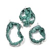 Dyed Nuggets Natural Druzy Geode Agate Big Pendants G-M287-08-S-1