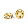 Brass Middle East Rhinestone Spacer Beads RSB029NF-01G-4
