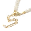 Natural Paua Shell Oval Link Bracelet with Pearl Beaded BJEW-C051-37G-3