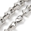 304 Stainless Steel Link Chain Bracelets BJEW-H618-11P-2