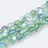 Synthetic Moonstone Beads Strands G-S283-6mm-M1-2