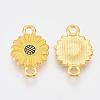 Golden Tone Alloy Links connectors PALLOY-T072-001G-01-2