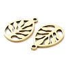 Ion Plating(IP) 316L Surgical Stainless Steel Pendants STAS-D046-20G-2