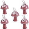 Natural Strawberry Quartz  Pendants PALLOY-SW0004-02-1