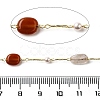 Handmade Natural Rutilated Quartz Nuggets Beaded Chains CHC-F020-04G-07-2