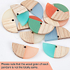 DIY Dangle Half Round Earring Making Kits DIY-OC0006-04-4