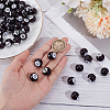 60pcs Opaque Acrylic Beads OACR-SP0001-12-3